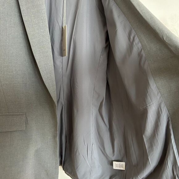 Joie Light Grey Long Open Front Blazer - Picture 6 of 9